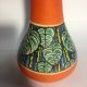 1930 ' S Amphora Art Deco Vintage Orange Vase Retro Czechoslavakia Vases photo 1
