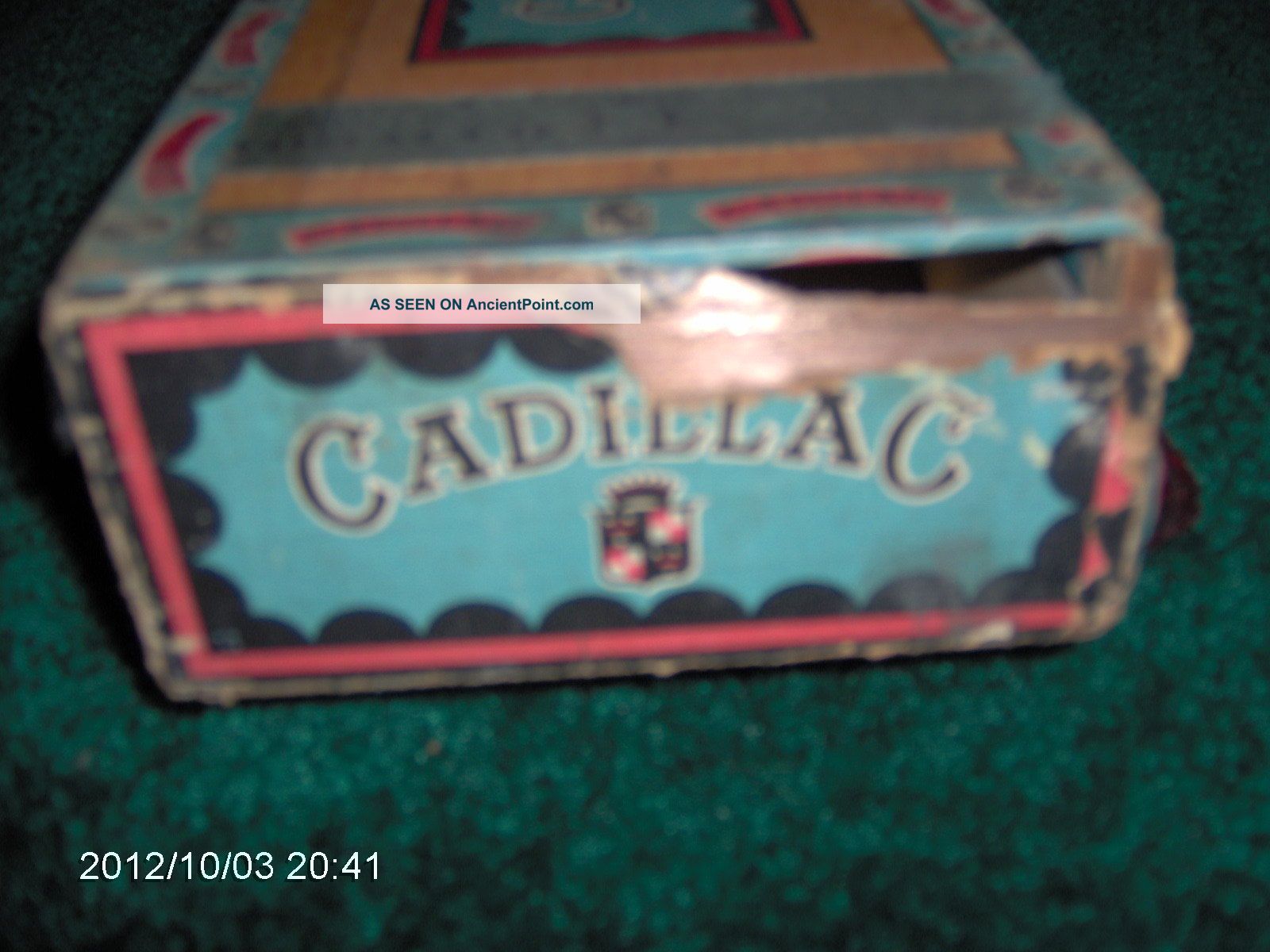 Vintage Cadillac Jumbos Cigar Box Boxes photo