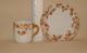 Antique Haviland Limoges Tea Cup & Saucer Set,  Autumn Floral Design,  Gold Trim Cups & Saucers photo 7
