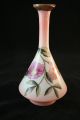 Fine Antique Victorian Era Hand Painted Floral,  