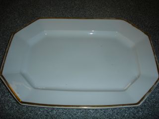 Antique Ironstone Platter Heavy And Large 20 ' X 15 