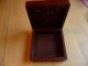 Vintage Hand Carved Brass Inlay Hinged Wood Box Boxes photo 2