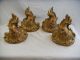 (4) Antique Italian Carved Gilt Wood Rococo Wall Bracket Shelves Other photo 1