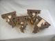 (4) Antique Italian Carved Gilt Wood Rococo Wall Bracket Shelves Other photo 5