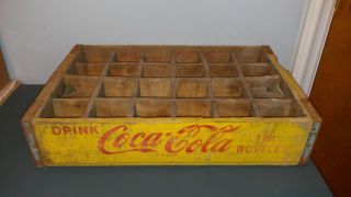 Vintage 1967 Shabby Coke Coca Cola Wood Wooden Soda Pop Case Crate Crates Box photo