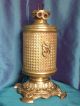Antique Bronze Oil Lamp Ancienne Lampe Circa 1900 ' S Antique Lamp Lamps photo 7