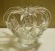 Crystal Glass Bride ' S Bank / Crown Flower Frog - Steuben Or Pittsburgh Glass Other photo 3