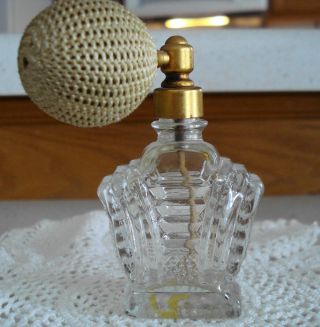 Viintage Usa Clear Glass Atomizer Perfume Bottle photo