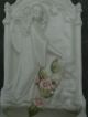 Parian Gothic / Victorian Holy Water Font Angels Amazing Detail Vases photo 1