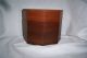 Wooden Trinkit Box Hand Made Circa 1980 Solid Walnut Grain 8 Sided Boxes photo 3