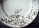 19th C.  Brown Transfer Aesthetic Kent English Plate Floral Leaves Edge Malkin Vg Plates & Chargers photo 4