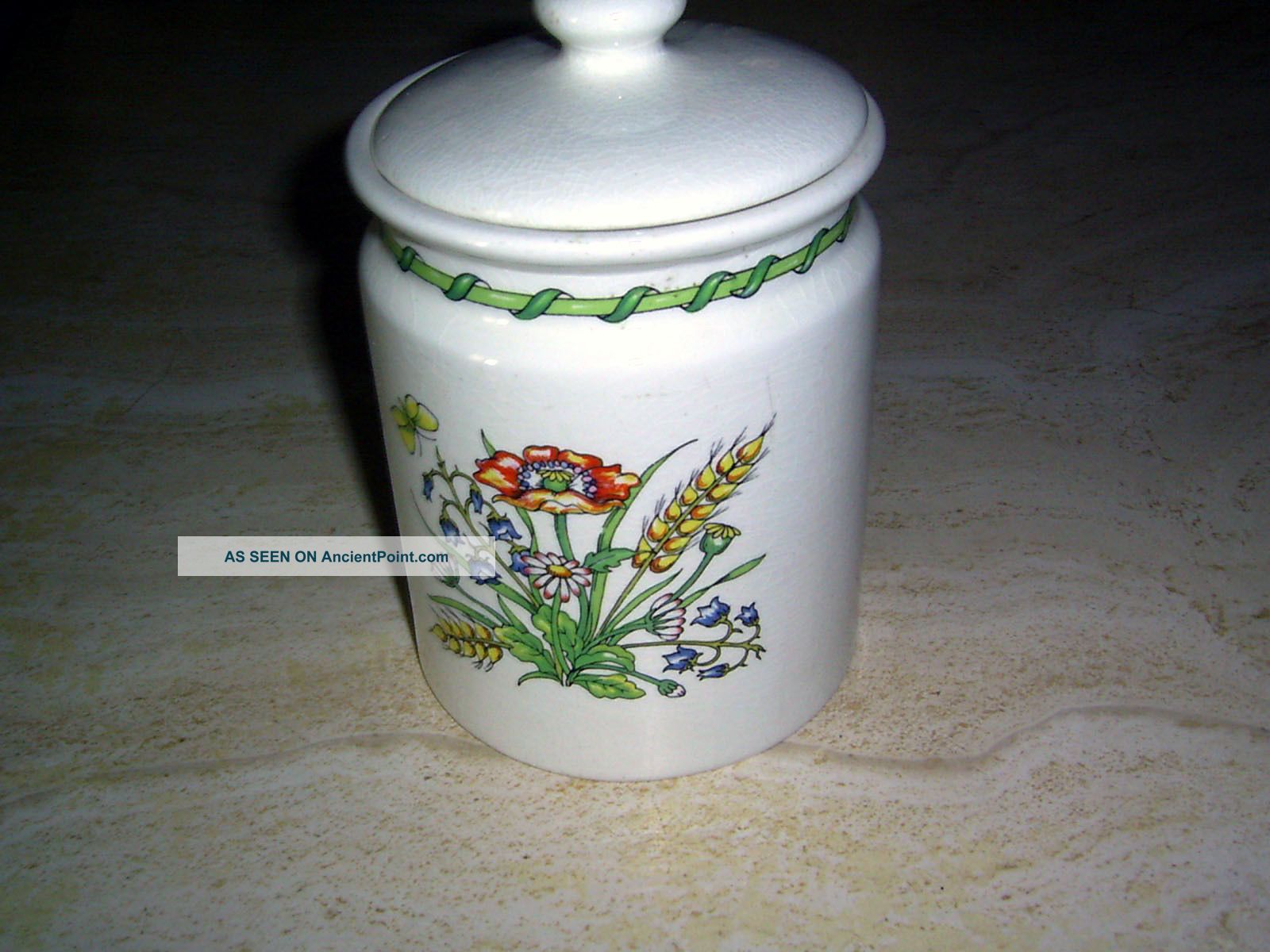 Retro Large Jar English Taunton Vale Biscuit Barrel C1960 Made England Canister Other photo