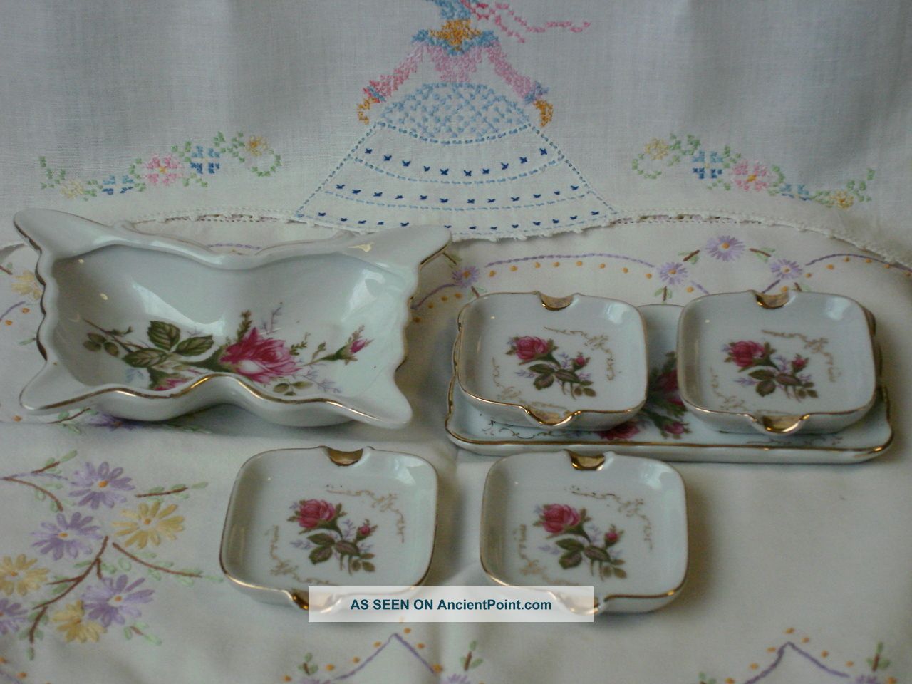 6 Pcs Royal Sealy Set - Butterfly Candy Dish & Ash Tray Set Other photo