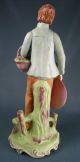 Vintage Arnartcreations Victorian Ceramic Or Porcelain Figure With Basket Figurines photo 2