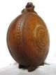 Antique Carved Wooden Gourd With Hungarian Blazon 1914 Other photo 1