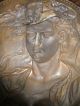 2 Antique Peter Paul Rubens Wife Helena Fourment Brass Copper Plaque High Relief Metalware photo 9