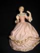 Vintage Lenwile Ardalt Colonial Lady Porcelain Rotating Music Box Figurines photo 1