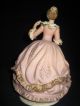 Vintage Lenwile Ardalt Colonial Lady Porcelain Rotating Music Box Figurines photo 3