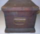 Rare Antique Wooden Horse Tack Box Dovetail Joints Brass Corners & Hardware Boxes photo 5