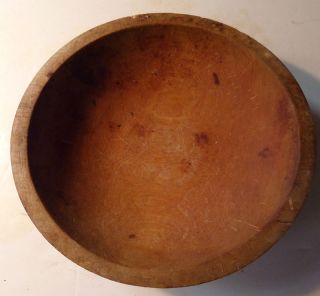 Wood Bowl Signed ' Munising ',  8 1/2 - 9 Inches Diameter, photo