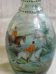 Antique Victorian Decanter - - Hand Painted Horsemen And Dogs Decanters photo 5