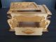 Vtg Tramp Art Wooden Box Jewelry Trinket Box Folk Art Boxes photo 9