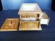 Vtg Tramp Art Wooden Box Jewelry Trinket Box Folk Art Boxes photo 2