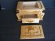 Vtg Tramp Art Wooden Box Jewelry Trinket Box Folk Art Boxes photo 7