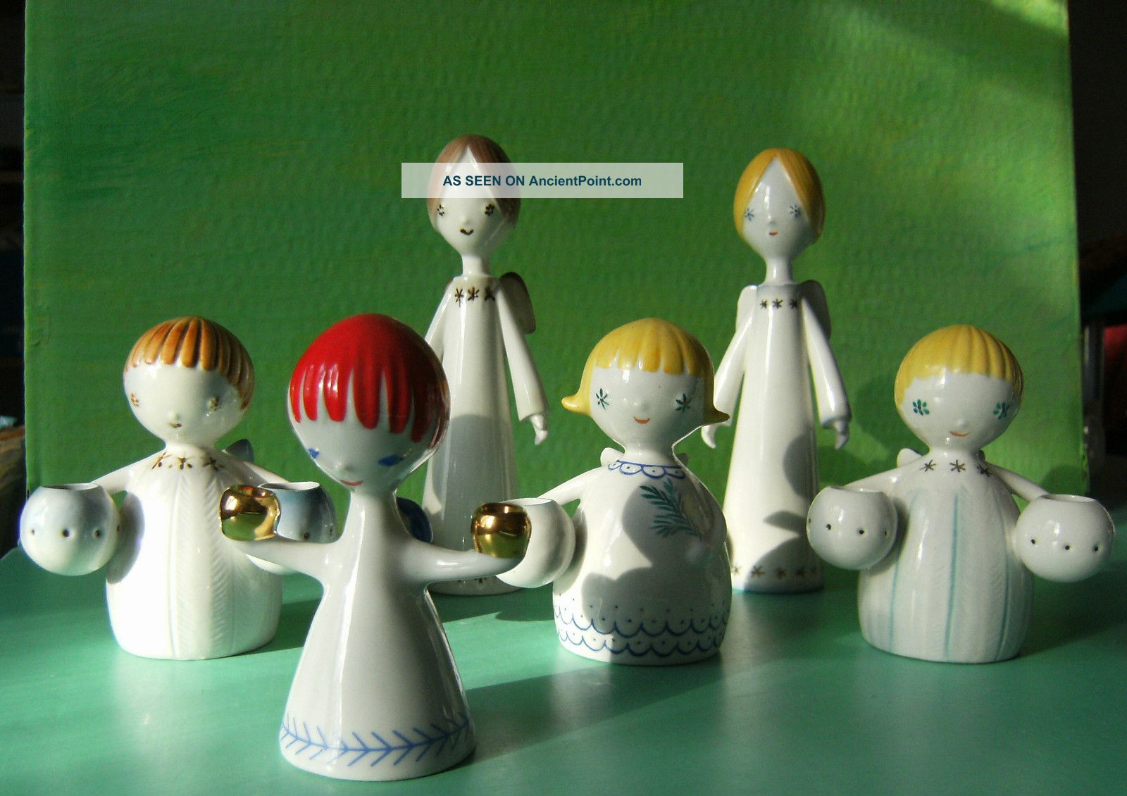 6 Fantastic Christmas Angel Figurines Candle Holders Hollahaza Aquincum Figurines photo