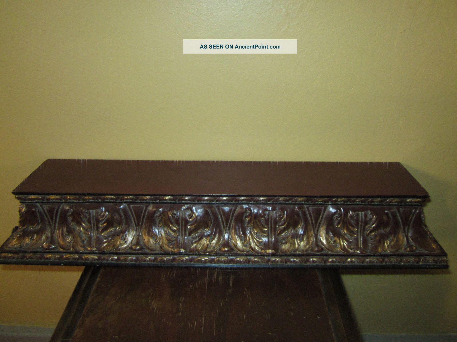 Solid Wood Carved And Painted Wall Shelf Other photo
