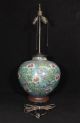 Large Antique 19thc Chinese Champleve Enamel Vase/urn Table Lamp Nr Lamps photo 4