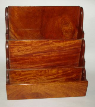 Antique Vintage Wooden Desk - Top Wood Mahogany Letter Holder Box,  1920s photo