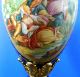 Sevres Style Monumental Hand Painted Urn Signed Bronze Mounts Urns photo 5
