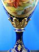 Sevres Style Monumental Hand Painted Urn Signed Bronze Mounts Urns photo 7