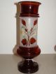 Three Vases - Small One Marked Bristol Glass Vases photo 1