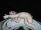 Dresden Cherub Floral Mirror Made In Germany Antique Collectible Other photo 5