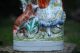 Mid 19th C.  Staffordshire Of Red Riding Hood Figurine & Wolf Spill Vase C1860 Figurines photo 3