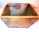 Vintage Antique Hand Crafted Square Wooden Bowl Bowls photo 2