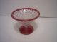 Vintage Westmoreland Wakefield English Hobnail Ruby Footed Trinket Candy Dish Compotes photo 1