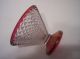 Vintage Westmoreland Wakefield English Hobnail Ruby Footed Trinket Candy Dish Compotes photo 2
