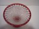 Vintage Westmoreland Wakefield English Hobnail Ruby Footed Trinket Candy Dish Compotes photo 3