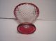 Vintage Westmoreland Wakefield English Hobnail Ruby Footed Trinket Candy Dish Compotes photo 4