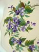 Cottage Sweet Vtg.  Hand - Painted Toleware Tray,  (violet ' S) Nashco Products,  Ny Toleware photo 1