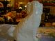 Staffordshire Figurine Dog Spaniel White,  Brown Patches & Gilt Collar Figurines photo 7