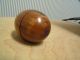 Lovely Antique Treen Wood Egg Shaped Box Other photo 2