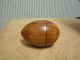 Lovely Antique Treen Wood Egg Shaped Box Other photo 3