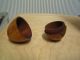 Lovely Antique Treen Wood Egg Shaped Box Other photo 4
