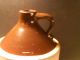 Antique Primitive White And Brown Stoneware Crock Tall Whiskey Jug Crocks photo 10