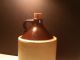 Antique Primitive White And Brown Stoneware Crock Tall Whiskey Jug Crocks photo 1