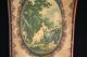 Vintage Italian Florentine Gilt Wood Plaque Victorian Scene,  Toleware Toleware photo 1